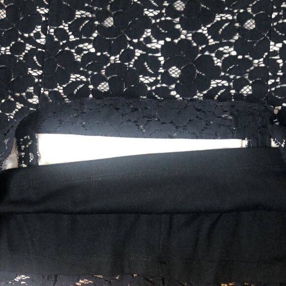 Vintage INC Black Lace Sheath Dress Sz 4 Party, Cocktail Party, Date Night - Picture 5 of 11